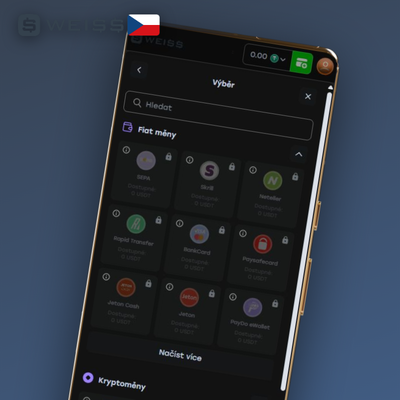 Weiss Casino mobile nabízí živé sázení s funkcí cash-out přímo na obrazovce telefonu