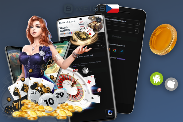 Weiss Casino registrace e-mailem – mockup formuláře s ověřovací notifikací