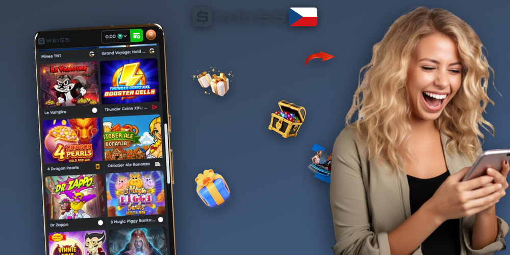 Weiss Casino app pro iOS – ikona aplikace na domovské obrazovce iPhonu po stažení