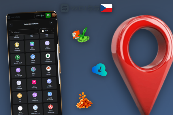 Softwarová a hardwarová krypto peněženka pro dobití účtu ve Weiss Casino