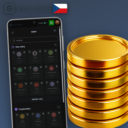 Weiss Casino výběr peněz přes mobilní pokladnu s Bitcoin, Visa a Skrill